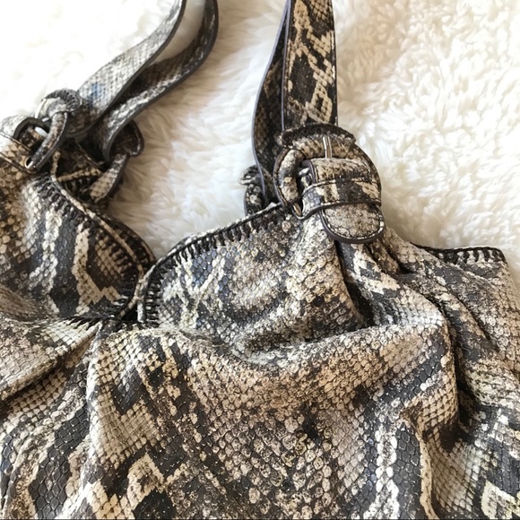 SONDRA ROBERTS Python Embossed Shoulder Bag - Picture 2 of 4
